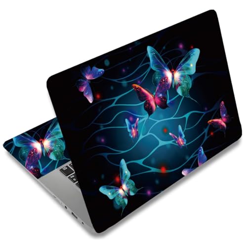 SUPERDANT Autocollant Ordinateur Portable Flash Butterfly Lumineux en PVC Habillages et Autocollant PC Portablee 12