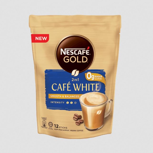NESCAFE GOLD 2in1 Café White Smooth & Balanced Premix Coffee, 0g
