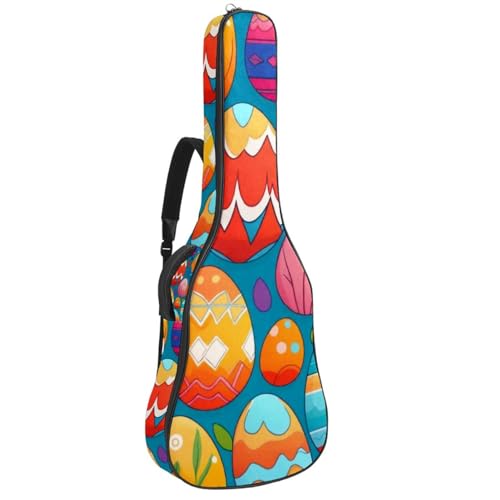 Étui guitare acoustique 41 pouces imperméable et rembourré à motif