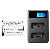 Batería Compatible de 1450 mAh for Olympus LI-40B, LI-42B, Casio NP-80, XP70, XP60, XP50 y T550.(3PCS with Charger)