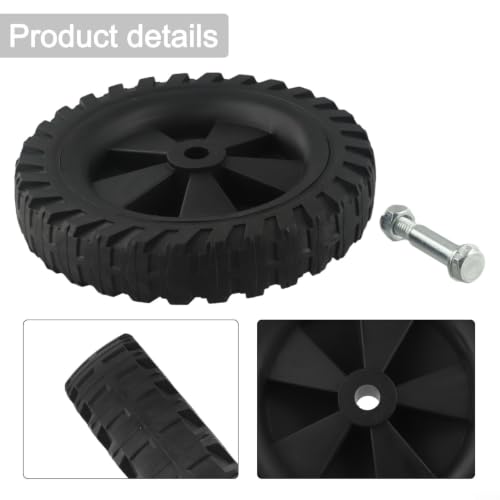 Felicafie Roulettes de compresseur d'air de 7 pouces en caoutchouc absorbant les chocs, pièces de rechange silencieuses, avec vis, pour la plupart des pompes à air et sans huile – vue 7