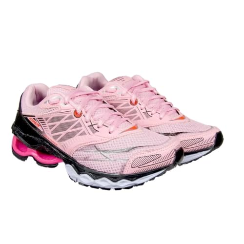 Tenis Feminino Academia Corrida Esportivo Caminhada Macio Confortavel (Rosa, BR, Adulto, Numérico, 3