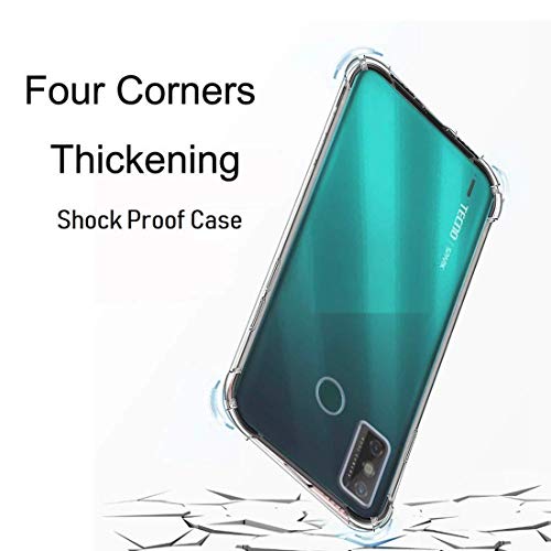 Image of COVERBLACK Transparent Rubber Back Cover for Tecno Spark Go Plus - Transparent