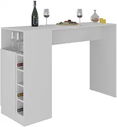 Bancada Balcão/mesa de Cozinha com Adega e 1 Porta Multimóveis Mp2144 Branco