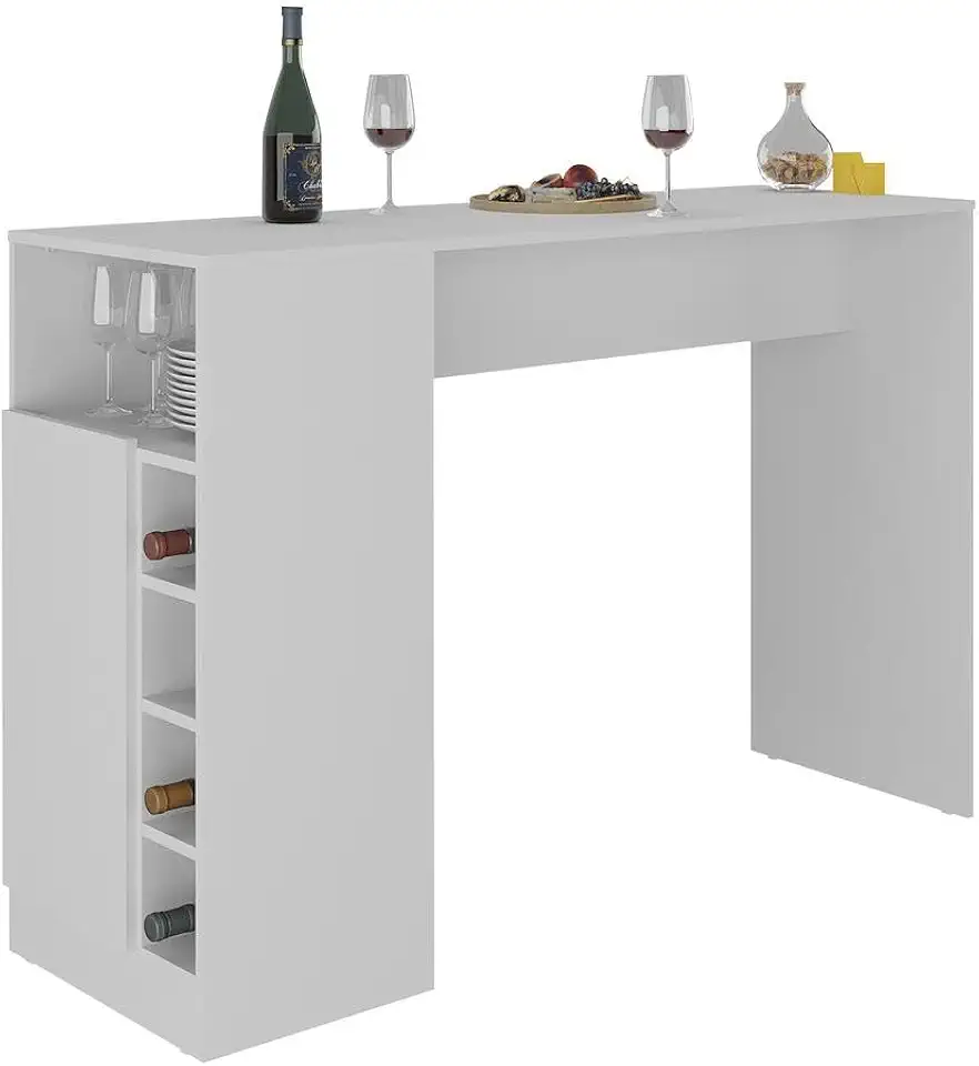 Bancada Balcão/mesa de Cozinha com Adega e 1 Porta Multimóveis Mp2144 Branco