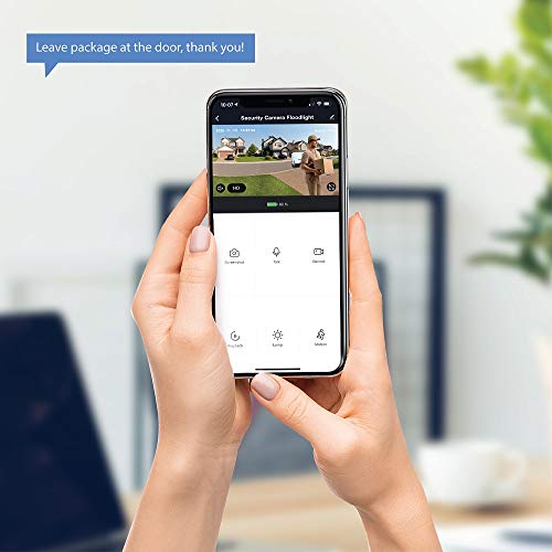 Feit Electric Outdoor Camera, 2.4Ghz Wifi Security Camera Works With Alexa And Google Assistant, 1080P Hd Video Camera Motion Detection, Night Vision, 2-Way Audio, No Hidden Fees, Cam/Wm/Wifi #TOP3