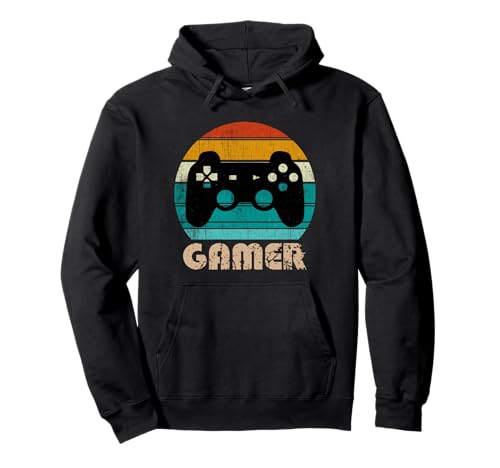 Product Image of the Retro Gamer Video Games Player Gaming Boys Teens Men Pullover Hoodie