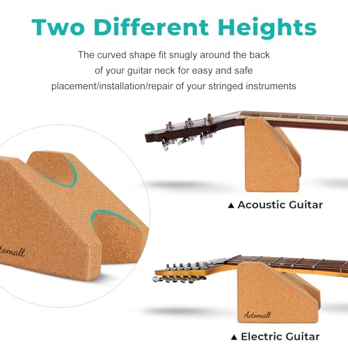 cork guitar neck rest guitar neck cradle support pillow guitar accessories for repair maintenance cleaning string instrument luthier tool 100 natural cork die-cast cut
