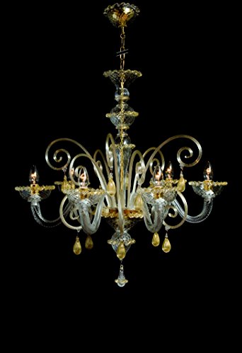 Lampadario TIZIANO 6 Luci (Finitura Oro)