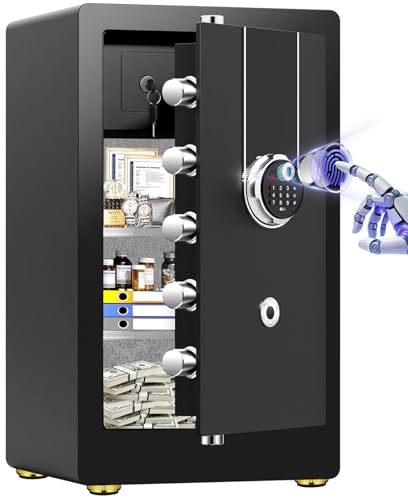 Heavy Duty Biometric Safe with Fireproof Waterproof Bag