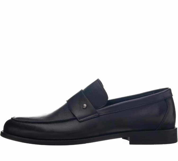 DALGALA Black Aniline Calf Leather Big Size Handmade Loafers Business Dress Slip on Loafer Shoes for Men2