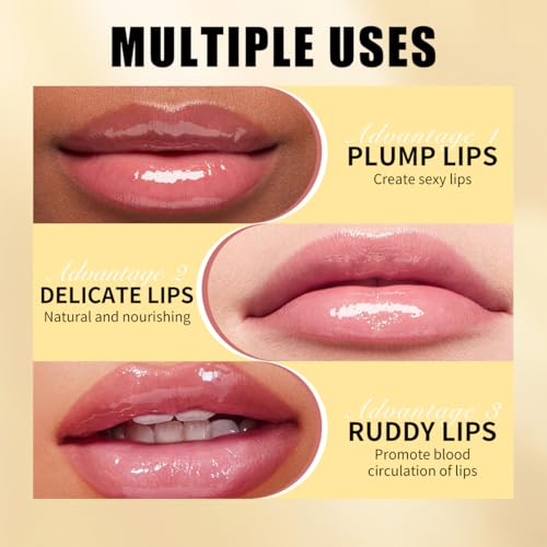 QIC Transferproof Color Changing Lipstick,Color Changing Lipstick for Women Girls,Temperature Change Moisturizer,Waterproof Moisturizer Lip Balm(Gold Foil)