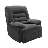 Serta Big & Tall Memory Foam Massage Recliner, Grey