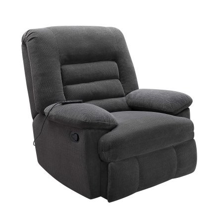 Serta Big & Tall Memory Foam Massage Recliner, Grey