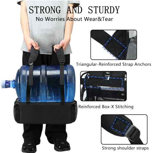 YOJOY Clear Backpack for School,18 Inch Extra Large Heavy Duty Bookbag for Girls and Boys,Durable See Through PVC Transparent School Backpack for Travel(Black) by YOJOY - Used condition - Image 4