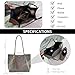 POAPRRD Suede Tote Bags for Women Suede Purse Trendy Shoulder Handbag Slouchy Tote Bag with Zipper Bag (Solid Color, Gray)