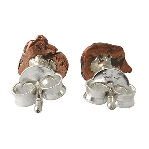 Starborn Copper Nugget With Sterling Silver Post Earrings #TOP2