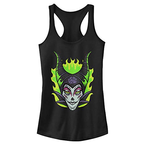Débardeur Disney Villains Maleficent avec dos nageur et motif Sugar Skull noir