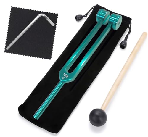 Image of 128 hz Weighted Tuning Fork for Healing Tone Therapy 128hz Sound Healing Instruments Chakra Meditation Tools Diapasones Terapeuticos Aluminum Alloy Tuning Fork