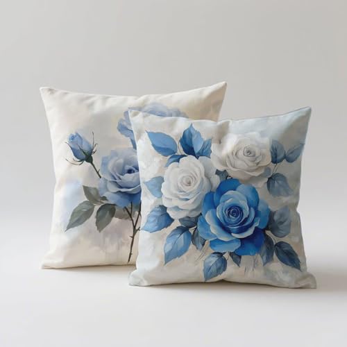 Housse de coussin 45x45 lavable et imperméable pour canapé de jardin - 2