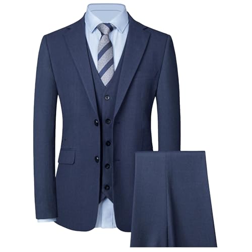 Men's Prom Blazer Set for Business Regular Wedding Party Button Suit Formal Slim Fit Tuxedo Suits