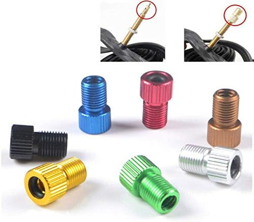 6 Tapas de Válvula Presta para Bicicleta Azul miniatura 3