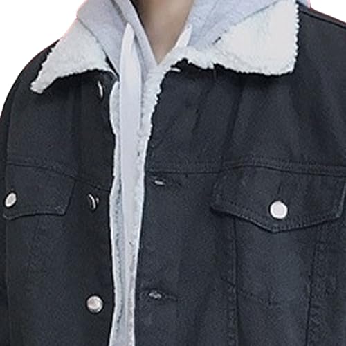 Chaqueta vaquera hombre con forro sherpa estilo camionero tejana clásica 7