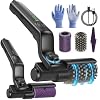 Electric Grill Brush, 2026 Upgraded Cordless Rechargeable BBQ Grill Cleaner for Outdoor Grills, 3-Speed Modes, 2 Brush Heads, 7-Angle Adjustable, Safe for All Grill Grates for Deep Cleaning - 8