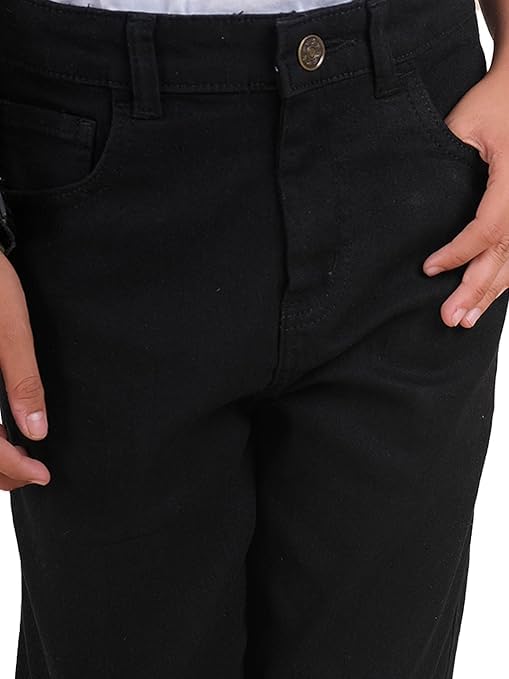 Image of Boy's Slim Fit Mid Rise Stretchable Jogger Jeans Stylish Casual Wear Jeans with 5 Pocket Design | Trendy Everyday Bottom Wear