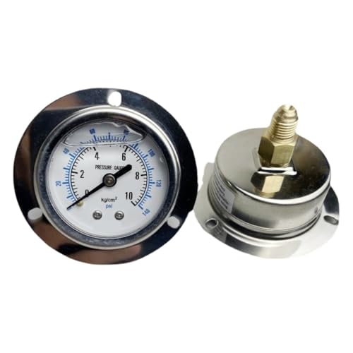 Manomètre hydraulique anti-vibration à bride YN-40ZT pour une lecture stable