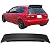 Roof Spoiler Compatible with 1992-1995 Honda Civic 3 Door Hatchback BYS Style Unpainted Black Rear Boot Deck Lid Roof Wing Replacement by IKON MOTORSPORTS, 1993 1994