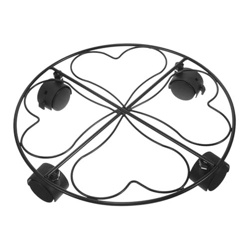 ifundom Carrello per Piante con Ruote in Ghisa Supporto per Piante per Ed Esterni Portafiori Mobile per Giardinaggio e Spostamento Vasi Pesanti