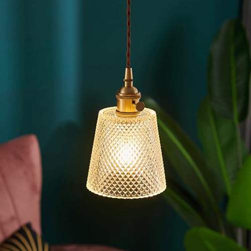 Lámpara colgante nórdica de cristal ideal para decorar balcones y dormitorios 3