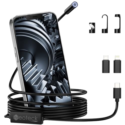 Neoteck Endoskopkamera 1920P HD Snake Inspektion Endoskop Wasserdicht mit 8 LED Leuchten...