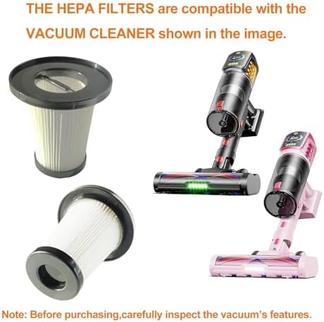 2Pack P9 HEPA Filter Replacement Compatible with FoxNoble Cordless Vacuum Cleaner, Washable Filters Works with FoxNoble 55kpa Upright Vacuum. image 4
