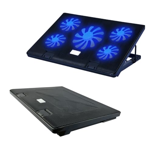 Base para Laptop con 5 Ventiladores y Refrigeración USB miniatura 1