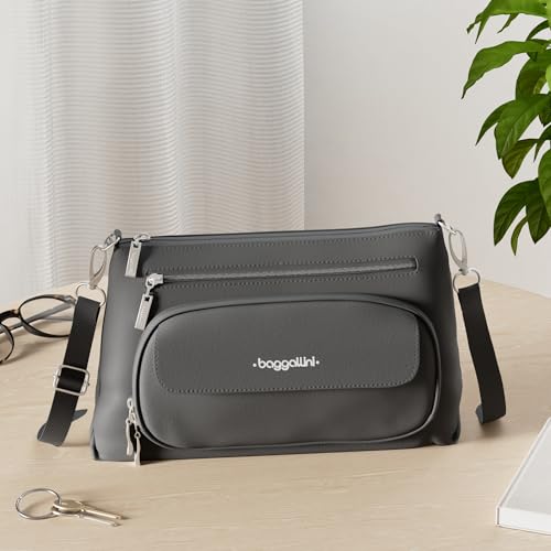 Baggallini Original Everyday 11x 7.5 Crossbody Bags for Women RFID Protected Lightweight Nylon Zippered Travel Purse2