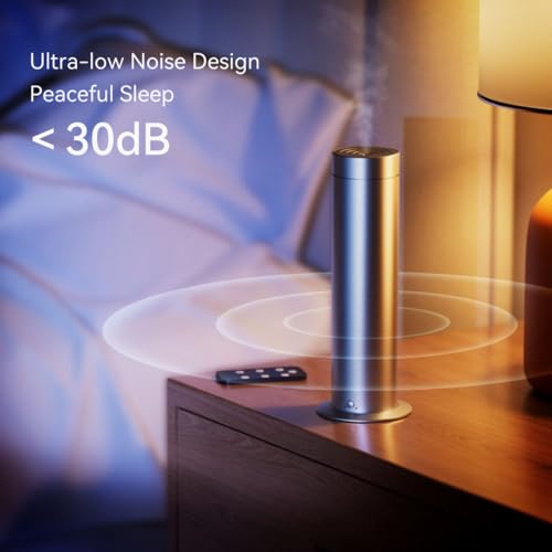Image of STARQ Halo Luxury Smart Air Scent Diffuser Waterless Aroma Machine Cold Atomization Ultra Quiet No Heat for Office Home Gym & Hotel Includes Complimentary 100ml Starter Pack Perfumes