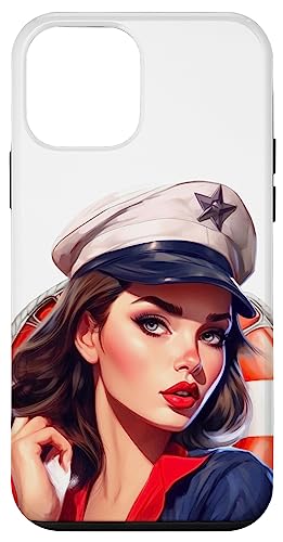 PinUp Girl �Z�[���[�O���t�B�b�N �����Y ���f�B�[�X �X�}�z�P�[�X iPhone 12 mini �p