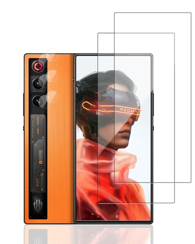 【8枚セット】For ZTE Nubia RedMagic 10 Air ガラスフィルム + カメラフィルム YANMONGI 保護フィルム 日本素材製 全面保護 フィルム 硬度9H 気泡ゼロ 指紋防止 飛散防止 自動吸着 高透過率 簡単貼り付け 強化ガラ