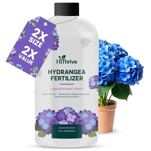 32oz Hydrangea Fertilizer - Makes 32 Gallons of Hydrangea Plant Food Hydrangeas Indoor Plant Fertilizer Liquid for Lush Growth Strong Stems and Vibrant Blooms Nutrient-Rich Flower Food