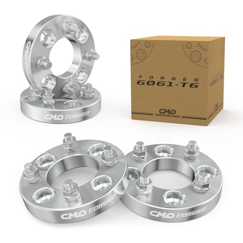 Customadeonly 4x108 (4x4.25) to 4x100 Forged Wheel Adapters 1 Inch – Compatible for 4x108 Hubs to Fit 4x100 Wheels – 4pc Set, M12x1.5 Studs, 73mm Bore