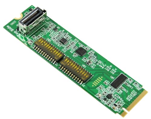 Cable Micro SATA M.2 M-Key PCIe 5.0 con ReDriver MCIO 38P