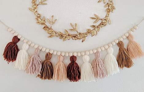 Image of 3mm 110Yards Natural Macrame Cotton Cord Thread With Wooden Beads, Rings, Sticks for Knitting Crafts, Wall Hanging, Plant Hangers, Handicrafts, Home Decoration, Handmade DIY