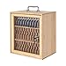 36 Slots Cell Phone Storage Cabinet Wooden+Acrylic Phones Locking Box with Keys
