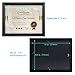 RPJC Solid Wood Document or Certificate Frames High Definition Glass and Display Diplomas 8.5x11 Inch Standard Paper Frame Black