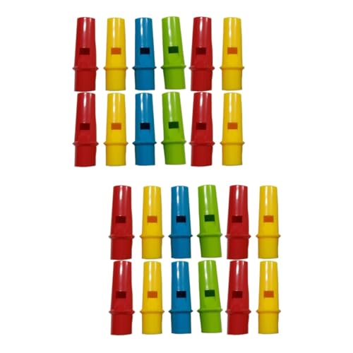 ifundom 2sets Abs Material Safe Pan Flutes Creative Music Toys for Kids Flute Whistle Instruments 12pcs*2 Random Color