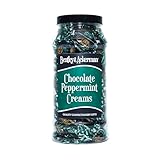 Chocolate Peppermint Creams - Original Chocolate Peppermint Creams Sweets in a Gift Jar By Bentley & Ackerman's Sweet Shop.