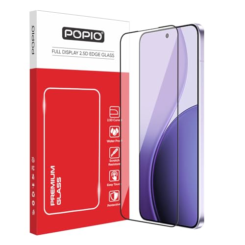 Image of POPIO Military-Grade Gorilla Tempered Glass for Oppo Reno 14 Pro | 9H Hardness, Edge-to-Edge, Bubble-Free