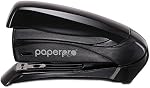 PaperPro inSPIRE 15 Sheet Stapler - One Finger, No Effort, Spring Powered Stapler - Black (1493)